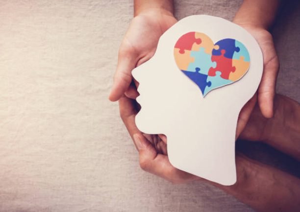 istockphoto-1210226489-612×612 puzzle jigsaw heart on brain, mental health concept, world autism awareness day